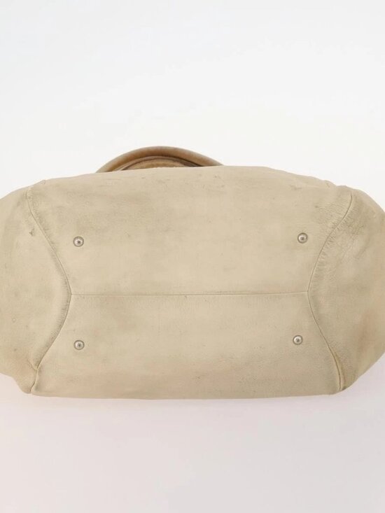 Salvatore Ferragamo Shoulder Bag Leather 2 Set Pink Beige
